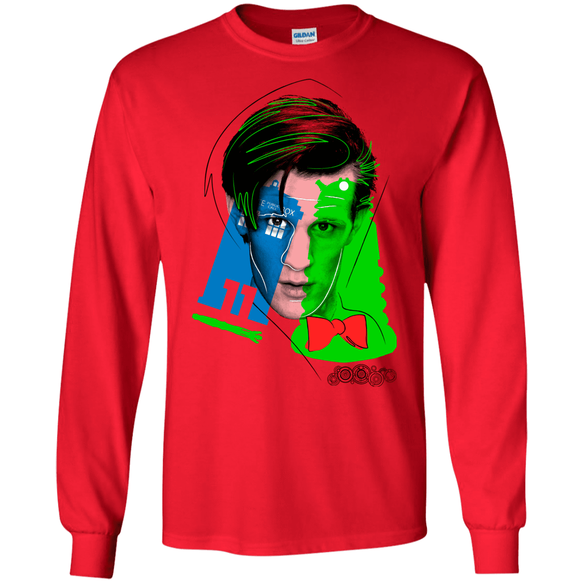 T-Shirts Red / S Doctor Warwhol 11 Men's Long Sleeve T-Shirt