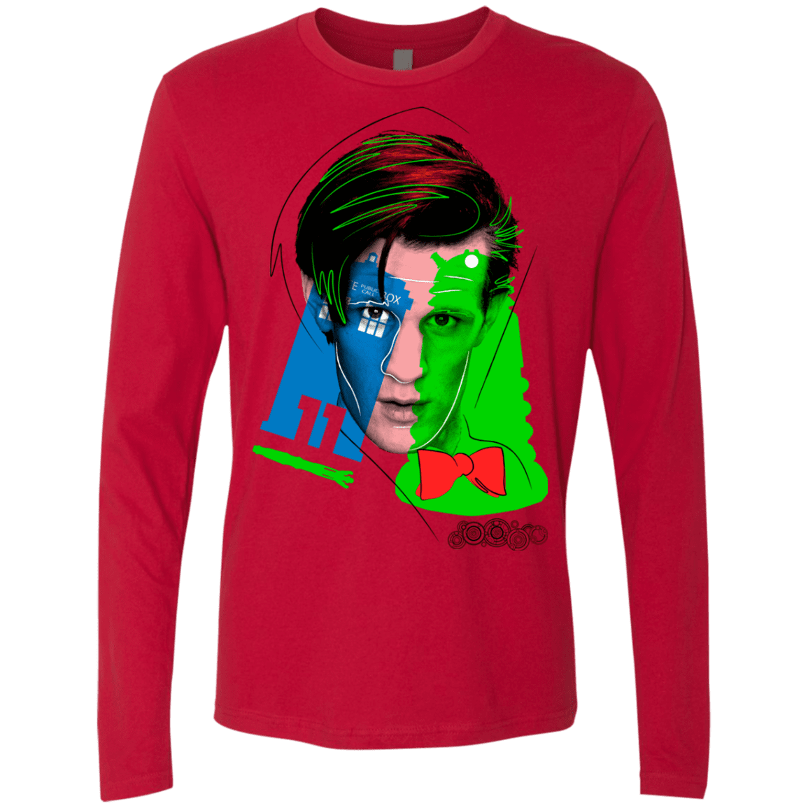 T-Shirts Red / S Doctor Warwhol 11 Men's Premium Long Sleeve