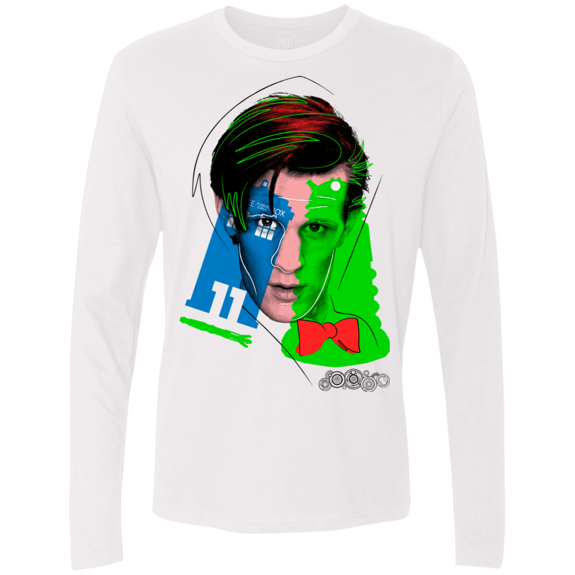 T-Shirts White / S Doctor Warwhol 11 Men's Premium Long Sleeve