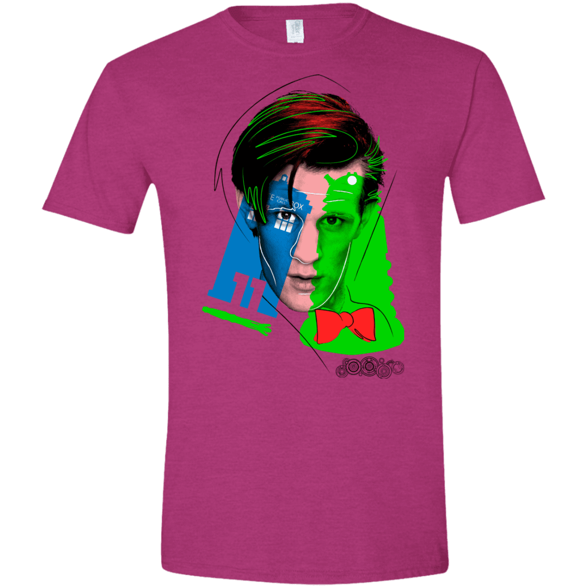 T-Shirts Antique Heliconia / S Doctor Warwhol 11 Men's Semi-Fitted Softstyle