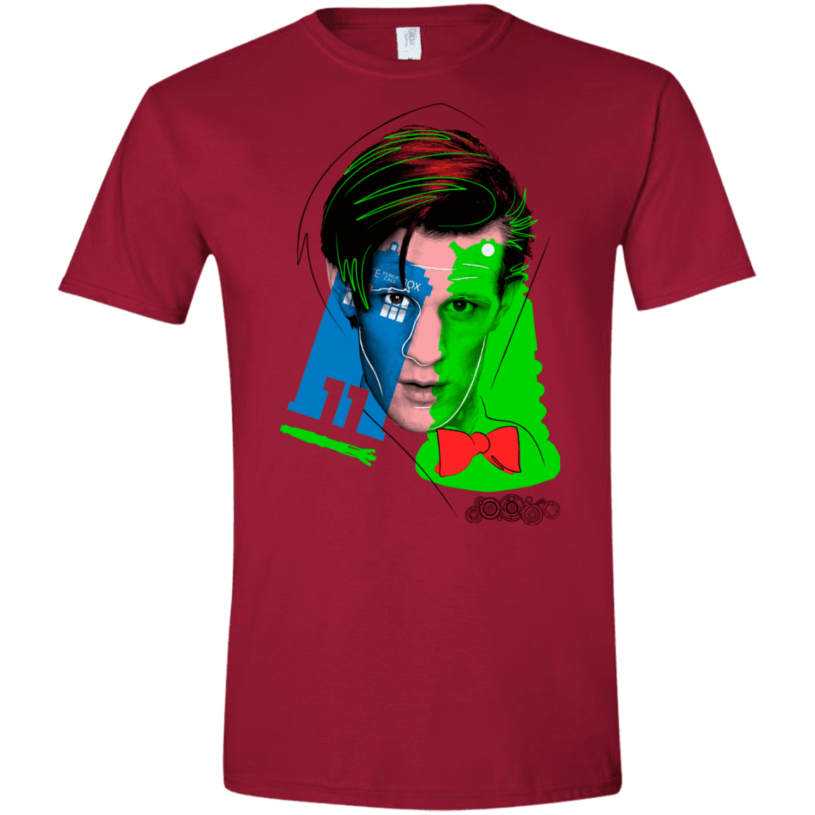 T-Shirts Cardinal Red / S Doctor Warwhol 11 Men's Semi-Fitted Softstyle