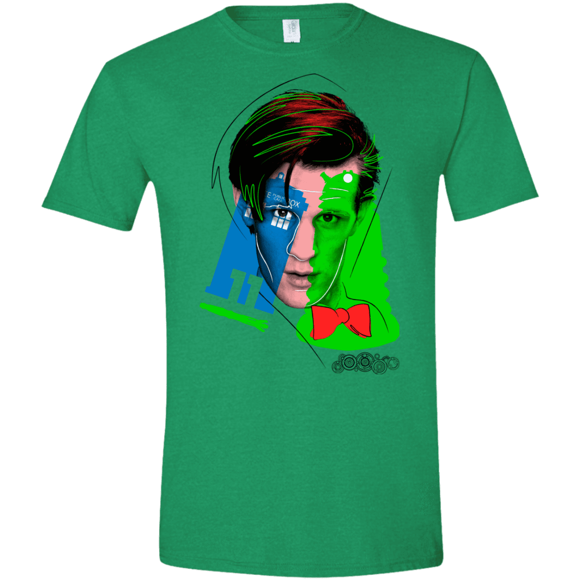 T-Shirts Heather Irish Green / S Doctor Warwhol 11 Men's Semi-Fitted Softstyle