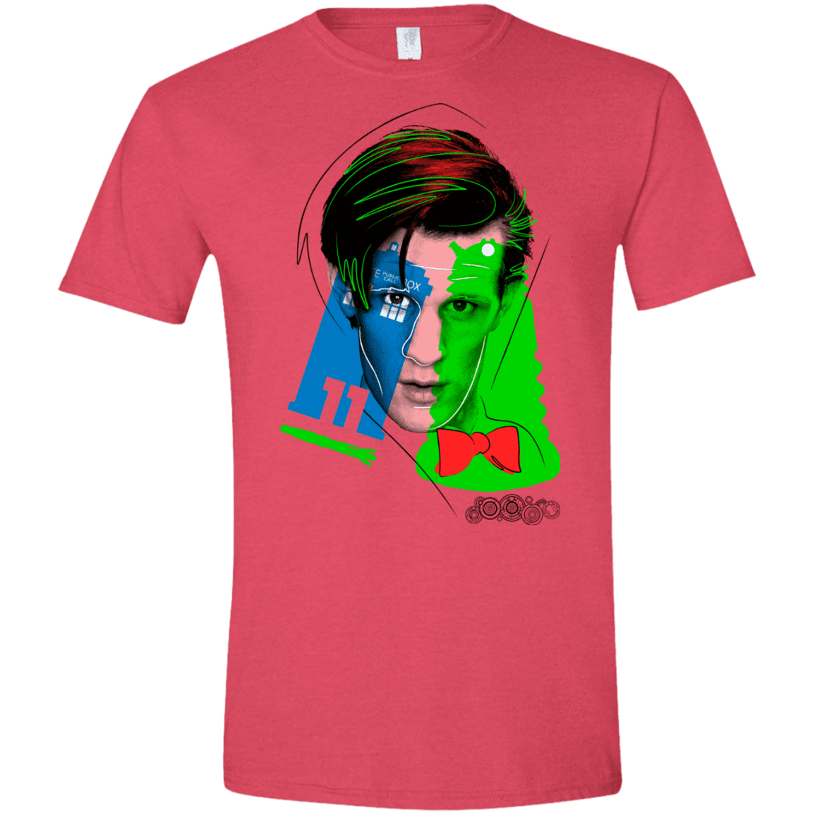 T-Shirts Heather Red / S Doctor Warwhol 11 Men's Semi-Fitted Softstyle