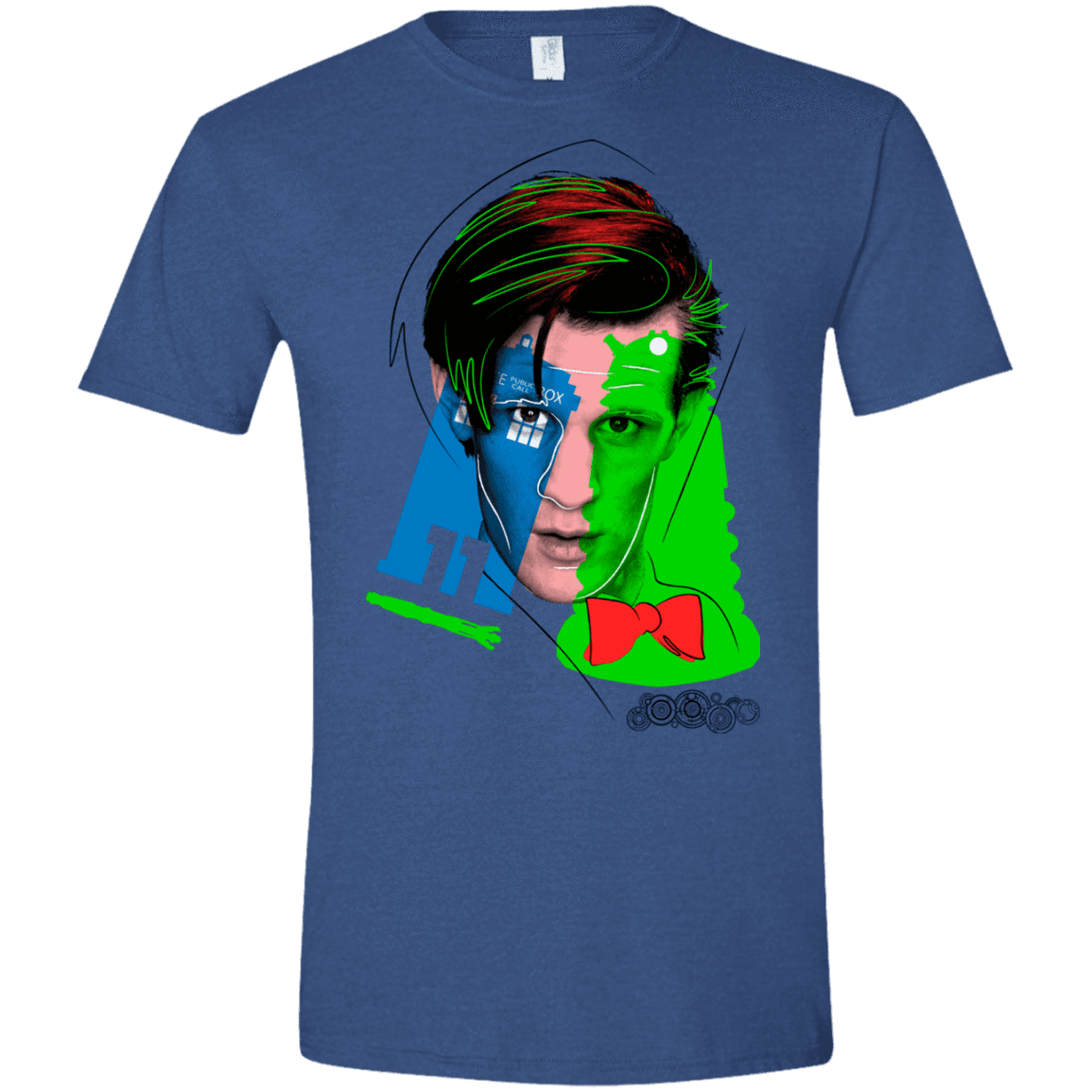 T-Shirts Heather Royal / X-Small Doctor Warwhol 11 Men's Semi-Fitted Softstyle