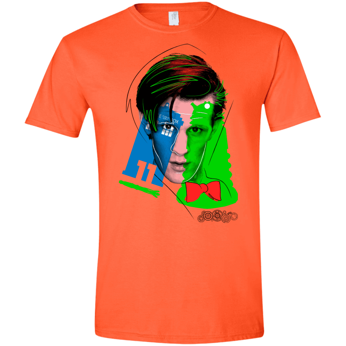 T-Shirts Orange / S Doctor Warwhol 11 Men's Semi-Fitted Softstyle