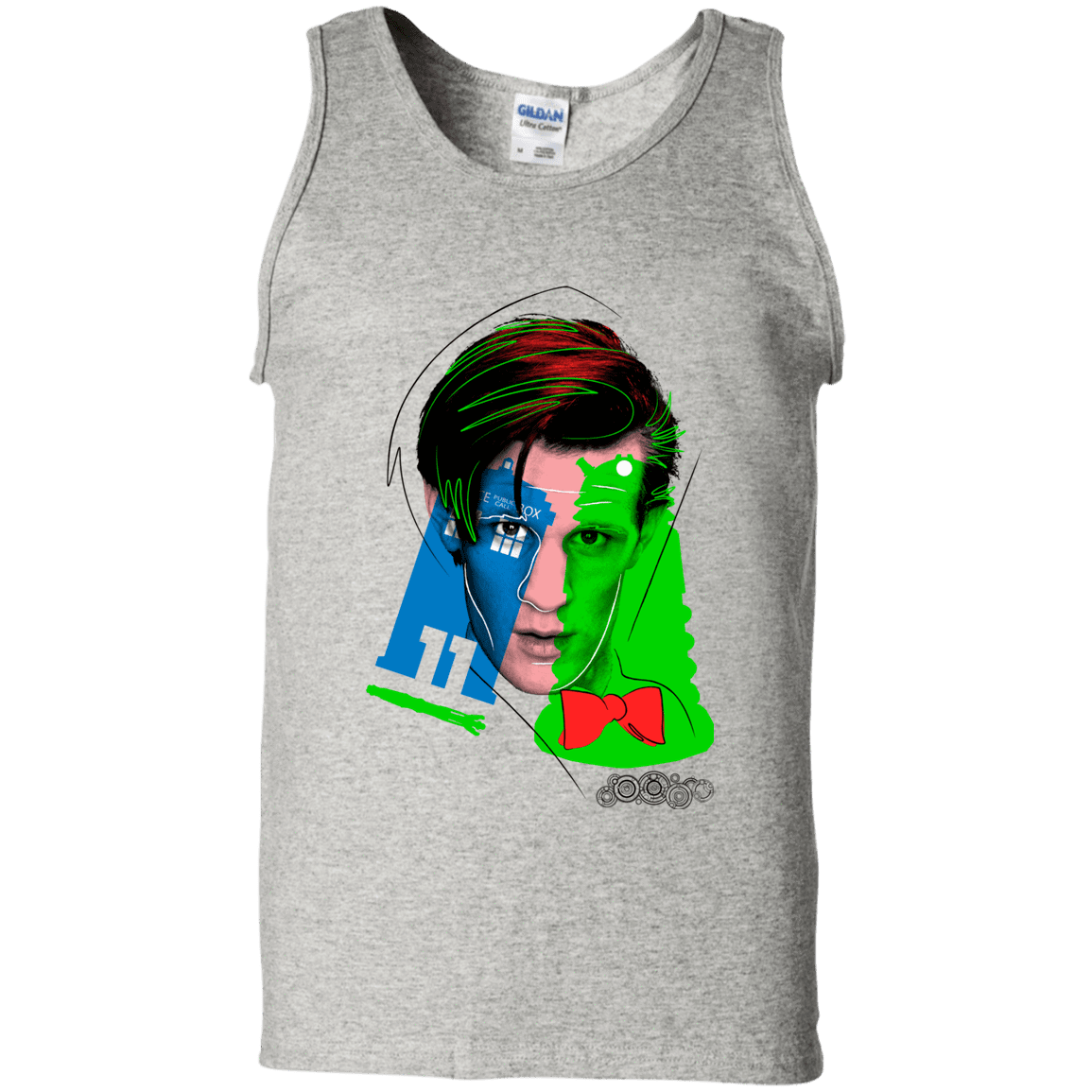 T-Shirts Ash / S Doctor Warwhol 11 Men's Tank Top