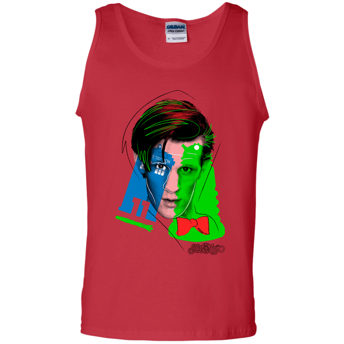 T-Shirts Red / S Doctor Warwhol 11 Men's Tank Top