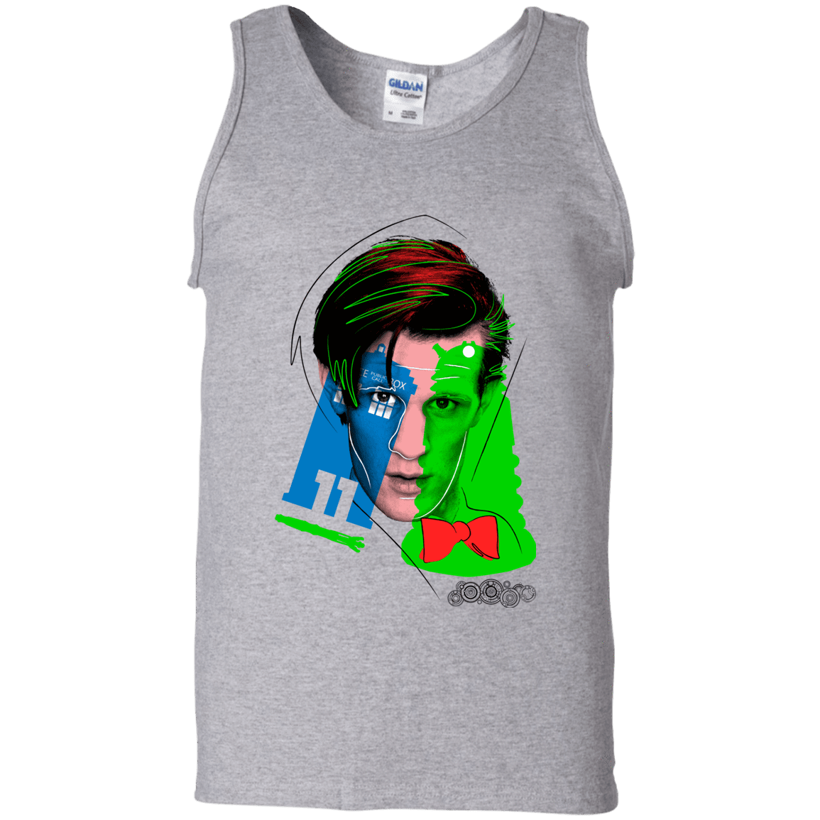 T-Shirts Sport Grey / S Doctor Warwhol 11 Men's Tank Top