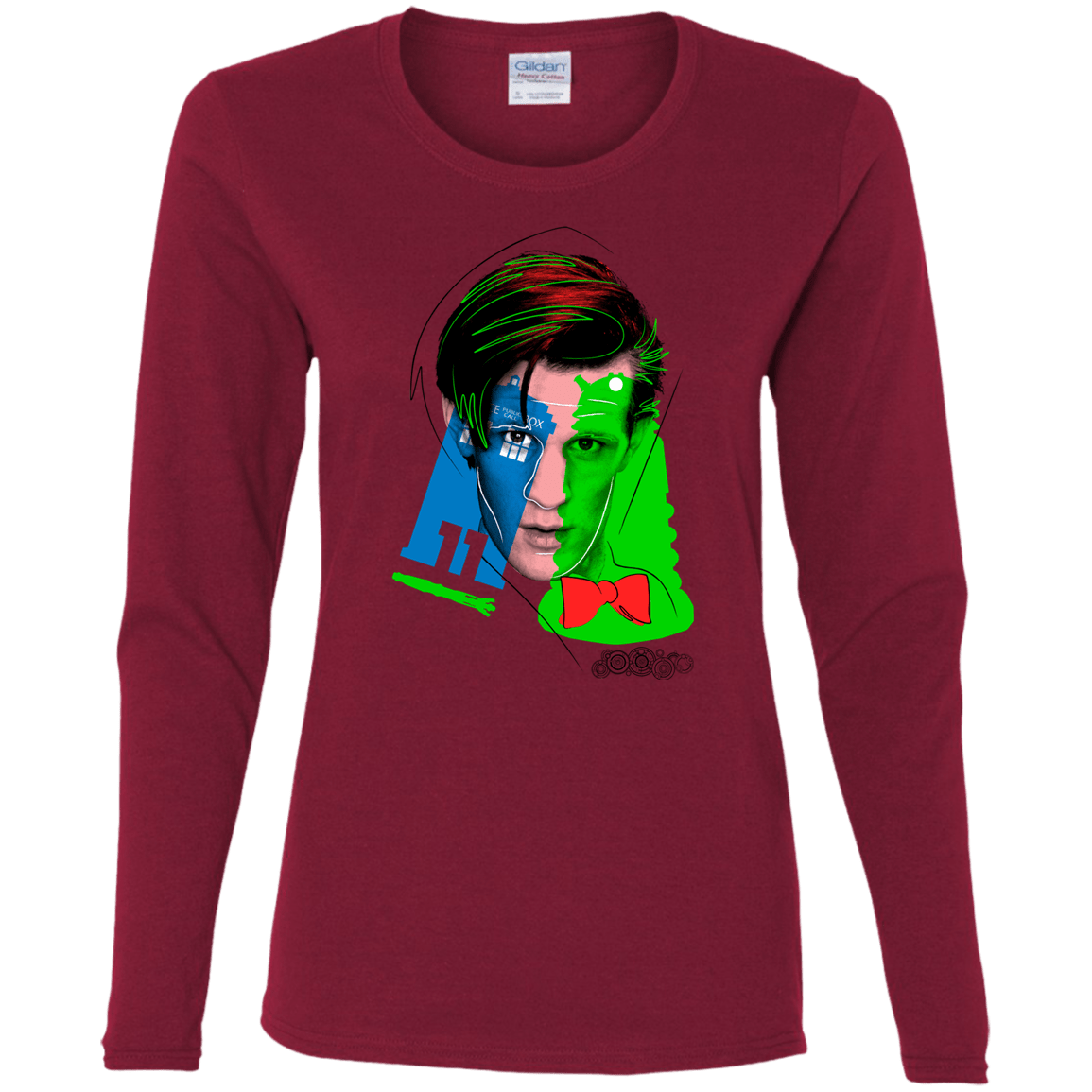 T-Shirts Cardinal / S Doctor Warwhol 11 Women's Long Sleeve T-Shirt