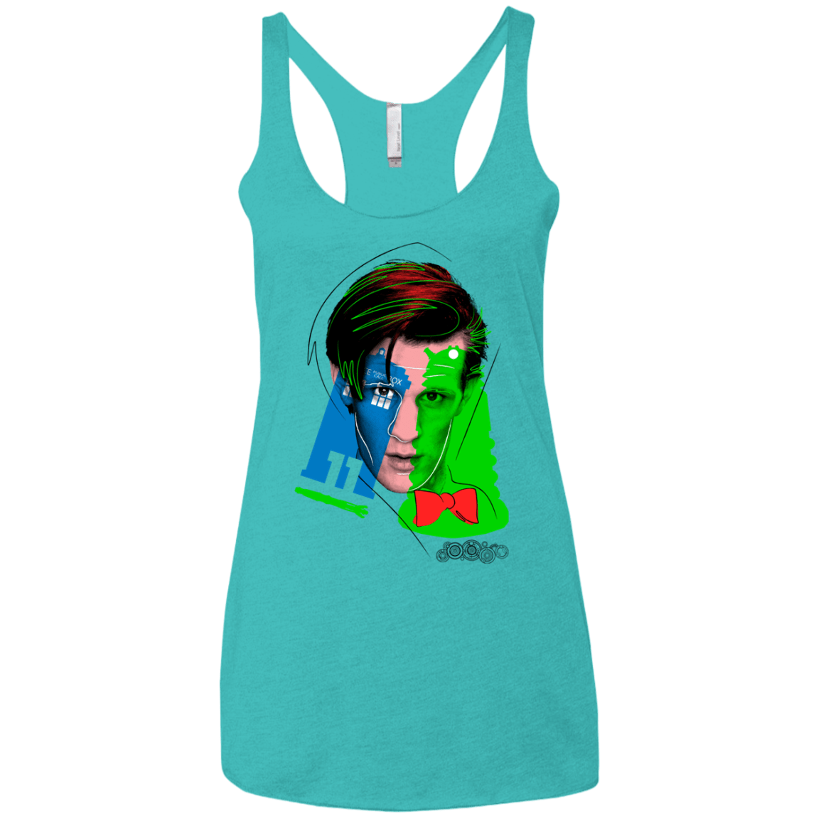 T-Shirts Tahiti Blue / X-Small Doctor Warwhol 11 Women's Triblend Racerback Tank