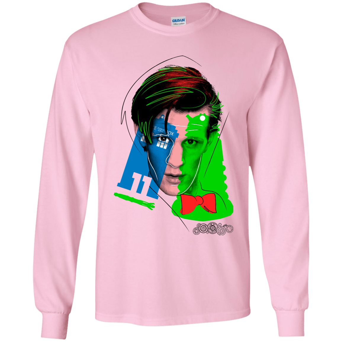 T-Shirts Light Pink / YS Doctor Warwhol 11 Youth Long Sleeve T-Shirt