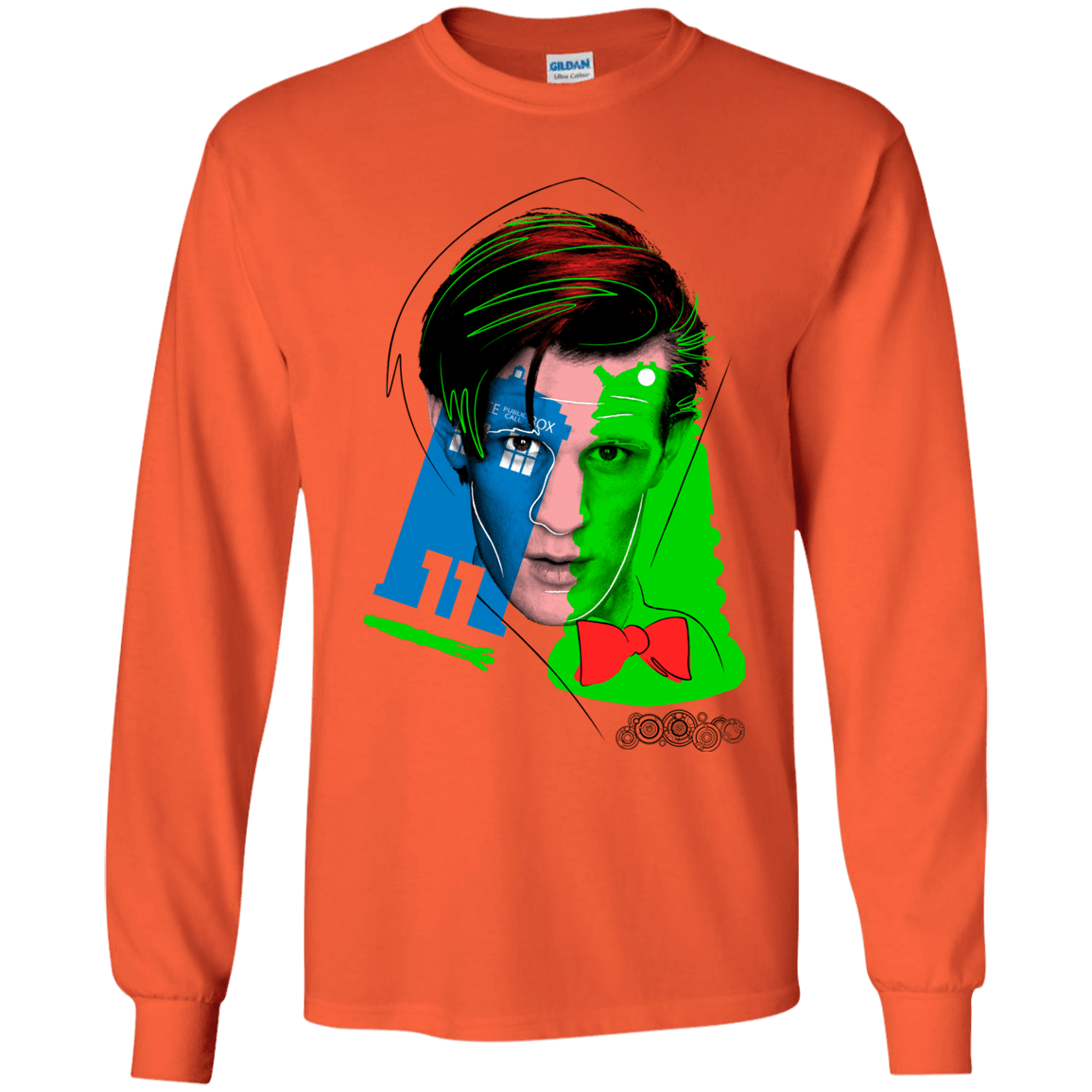 T-Shirts Orange / YS Doctor Warwhol 11 Youth Long Sleeve T-Shirt