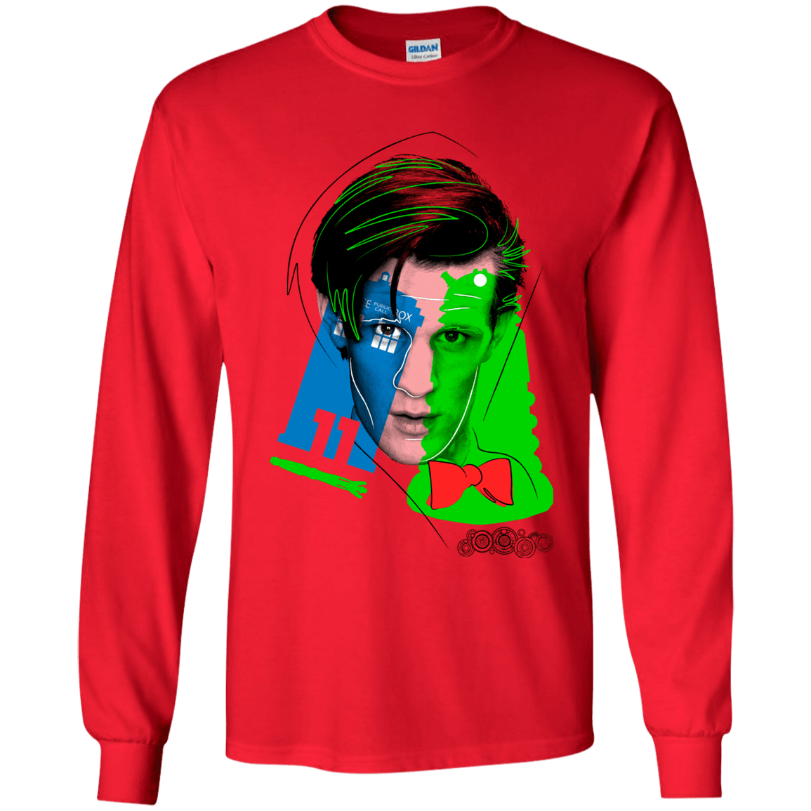 T-Shirts Red / YS Doctor Warwhol 11 Youth Long Sleeve T-Shirt