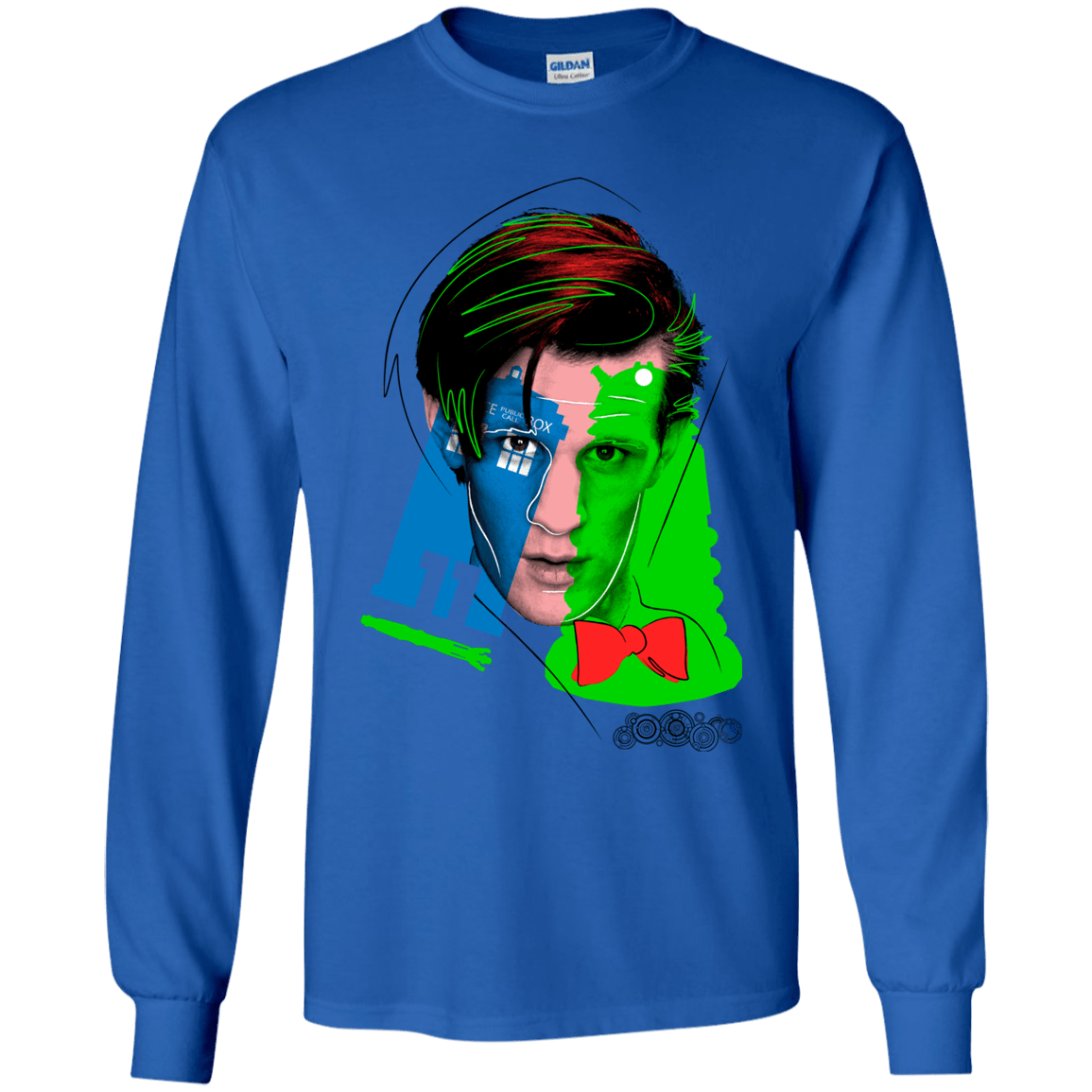 T-Shirts Royal / YS Doctor Warwhol 11 Youth Long Sleeve T-Shirt