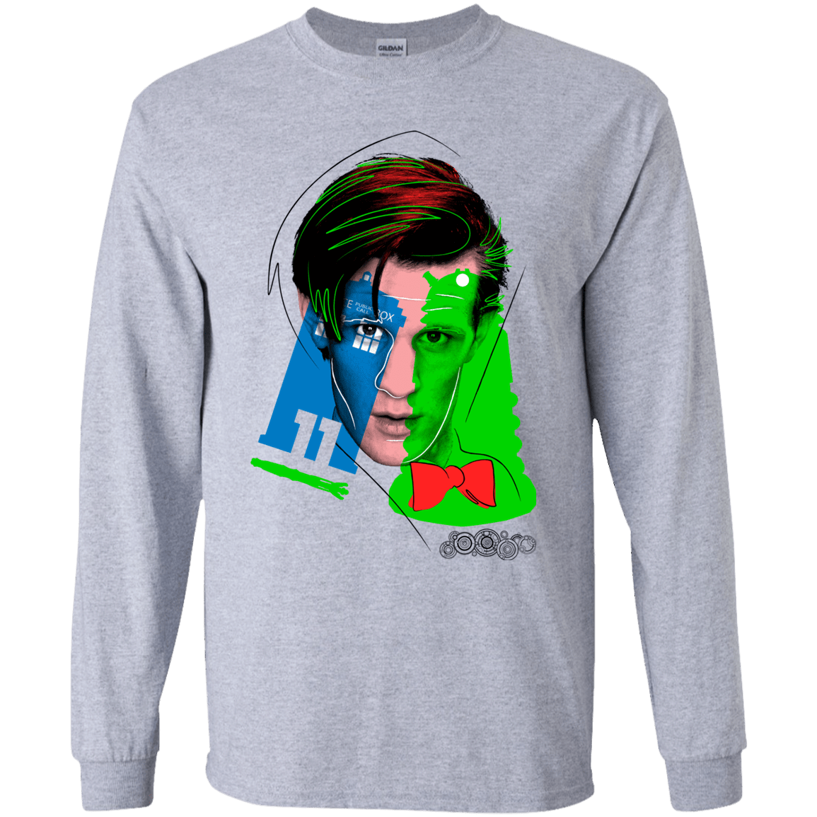 T-Shirts Sport Grey / YS Doctor Warwhol 11 Youth Long Sleeve T-Shirt