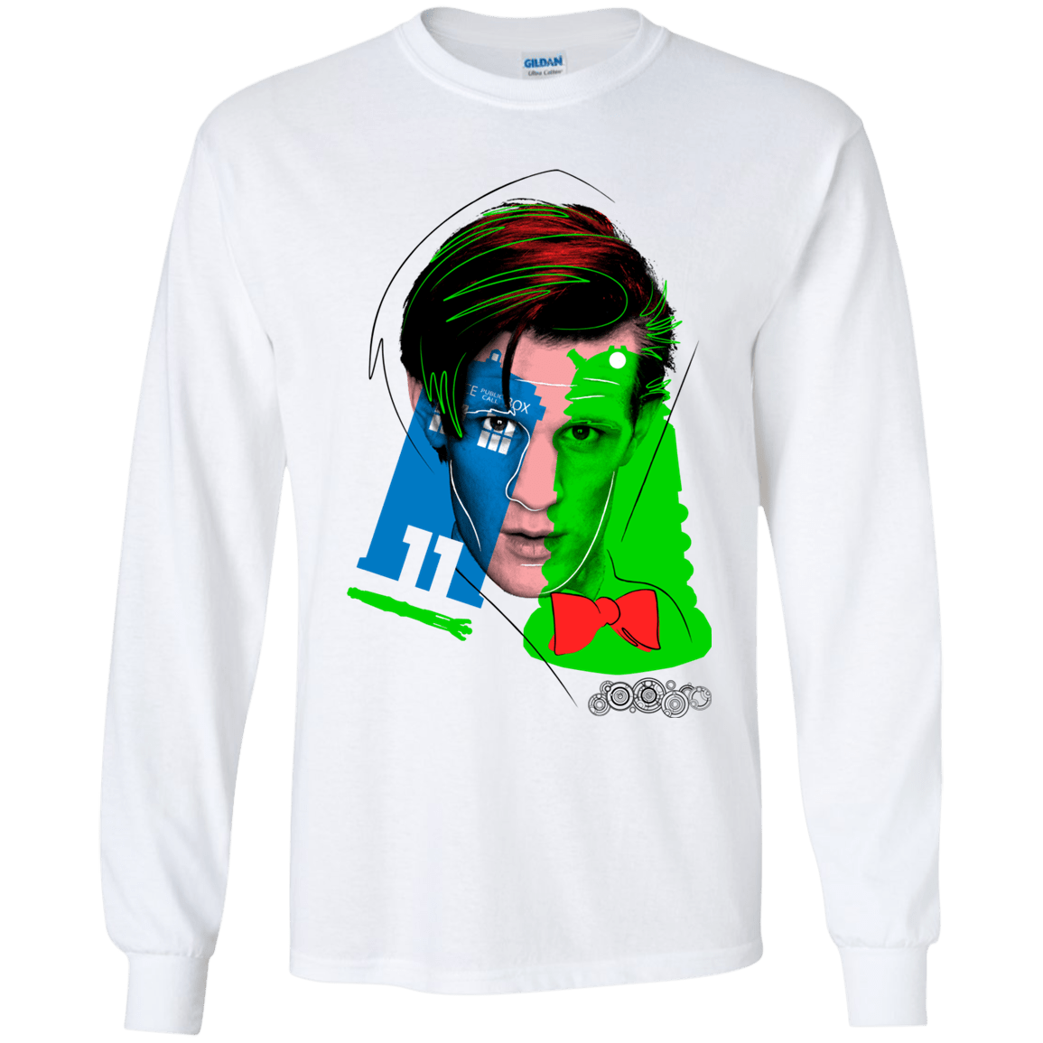 T-Shirts White / YS Doctor Warwhol 11 Youth Long Sleeve T-Shirt