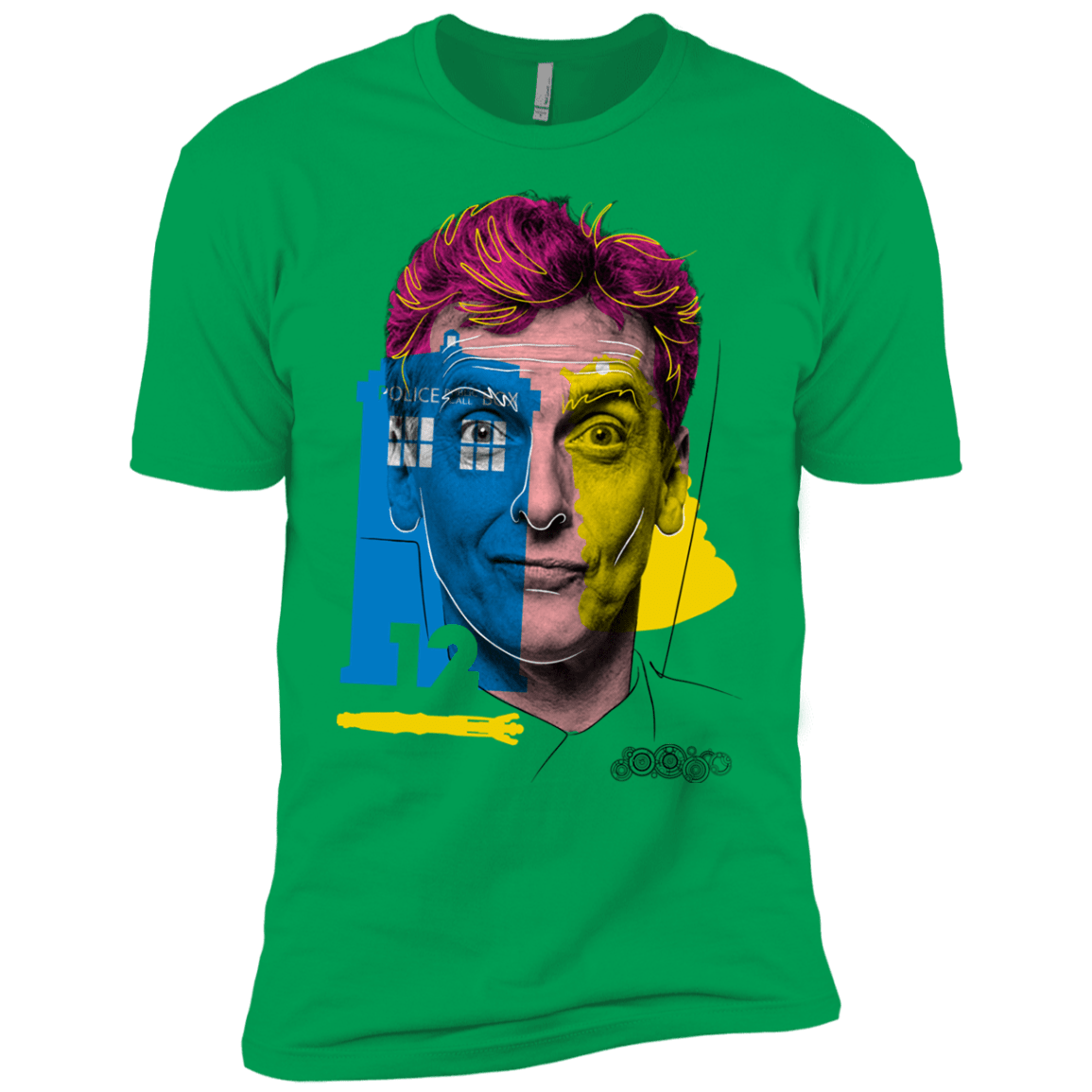 T-Shirts Kelly Green / YXS Doctor Warwhol 12 Boys Premium T-Shirt
