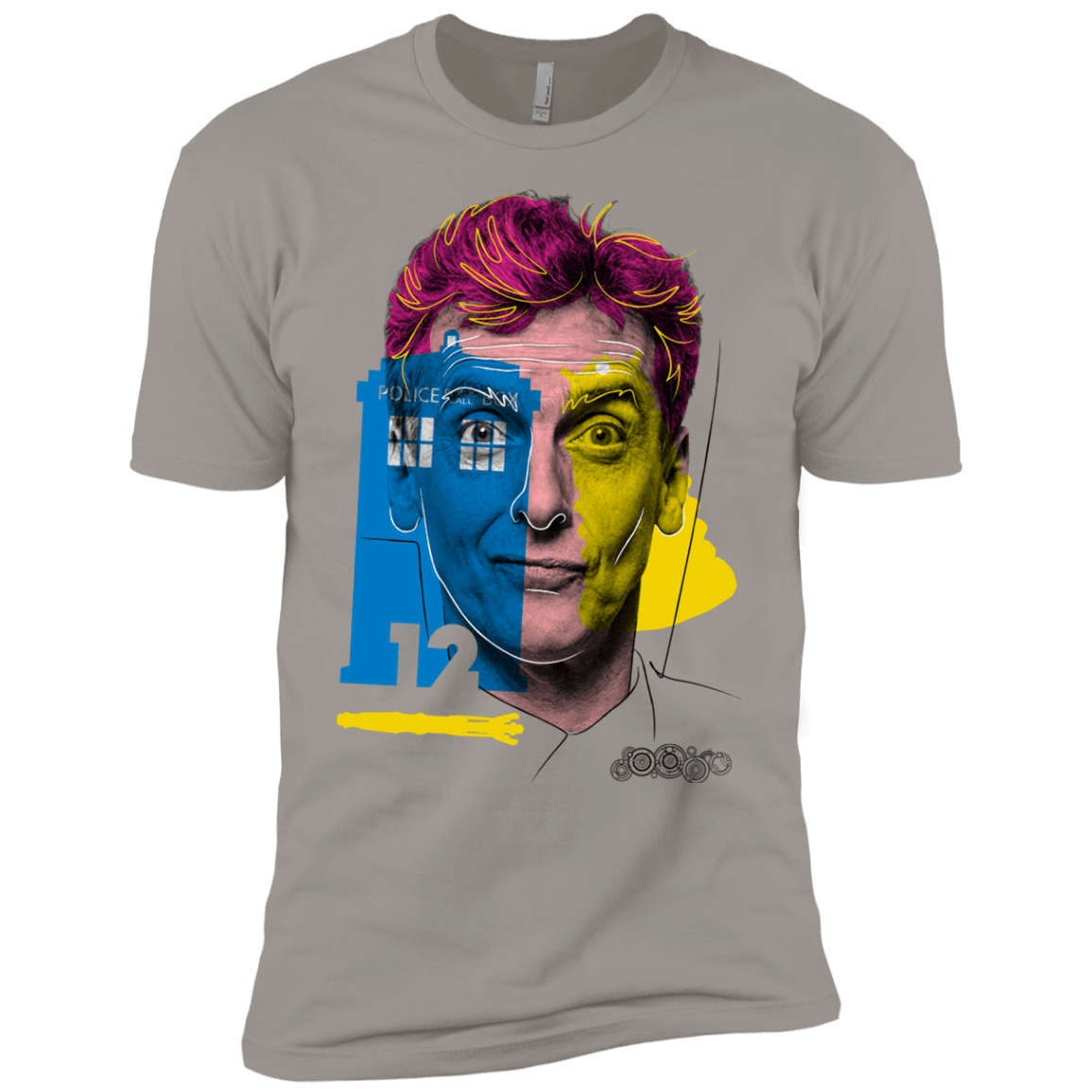 T-Shirts Light Grey / YXS Doctor Warwhol 12 Boys Premium T-Shirt