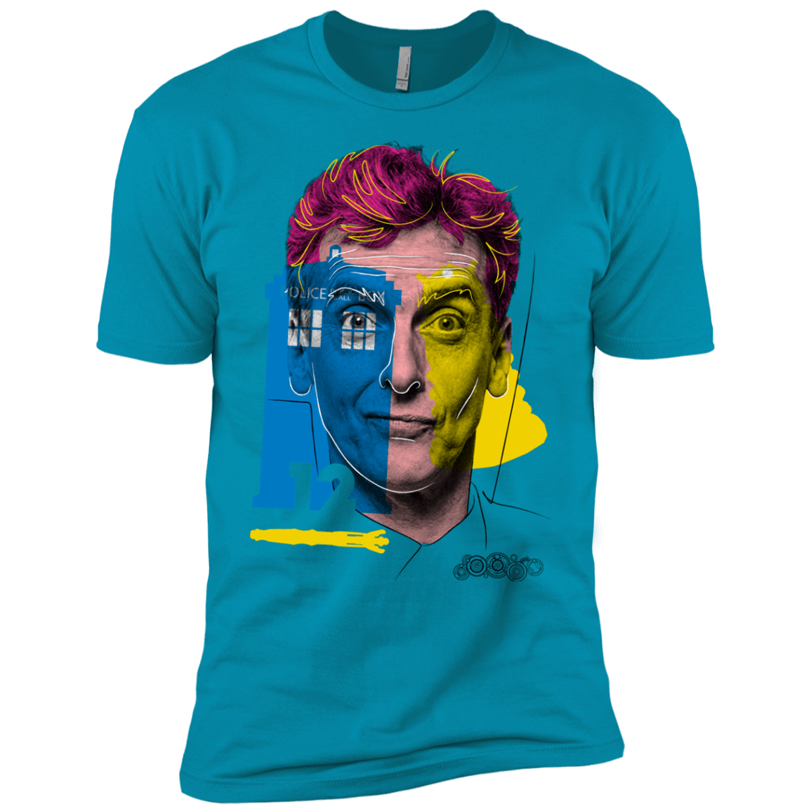 T-Shirts Turquoise / YXS Doctor Warwhol 12 Boys Premium T-Shirt