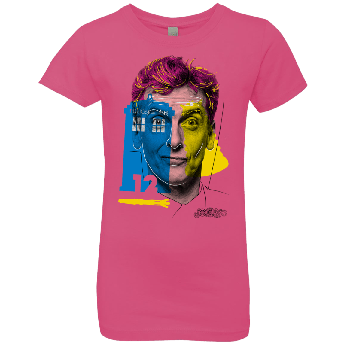 T-Shirts Hot Pink / YXS Doctor Warwhol 12 Girls Premium T-Shirt