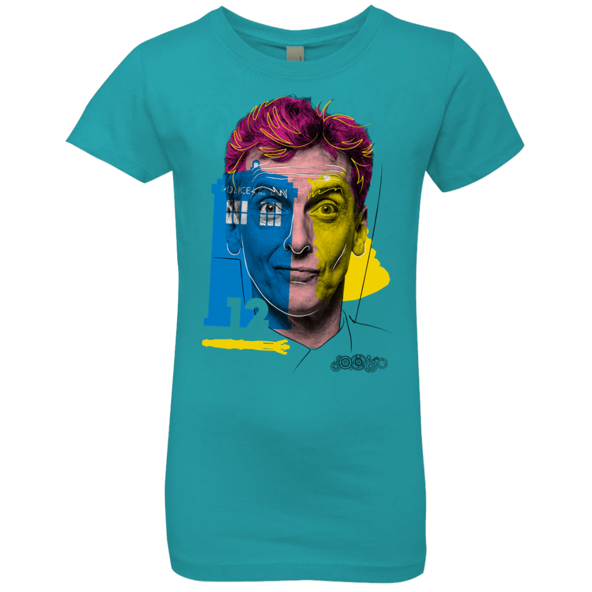 T-Shirts Tahiti Blue / YXS Doctor Warwhol 12 Girls Premium T-Shirt