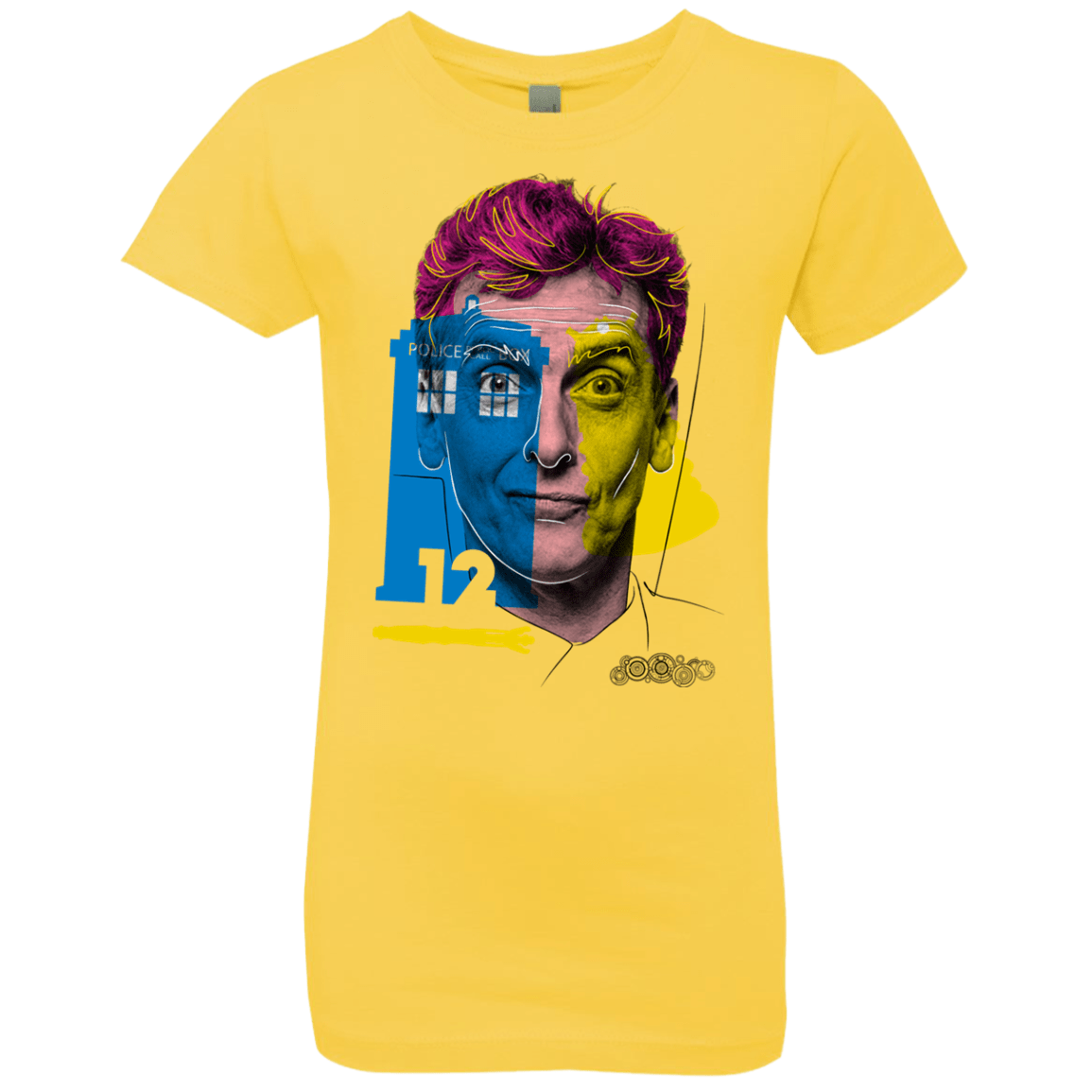 T-Shirts Vibrant Yellow / YXS Doctor Warwhol 12 Girls Premium T-Shirt