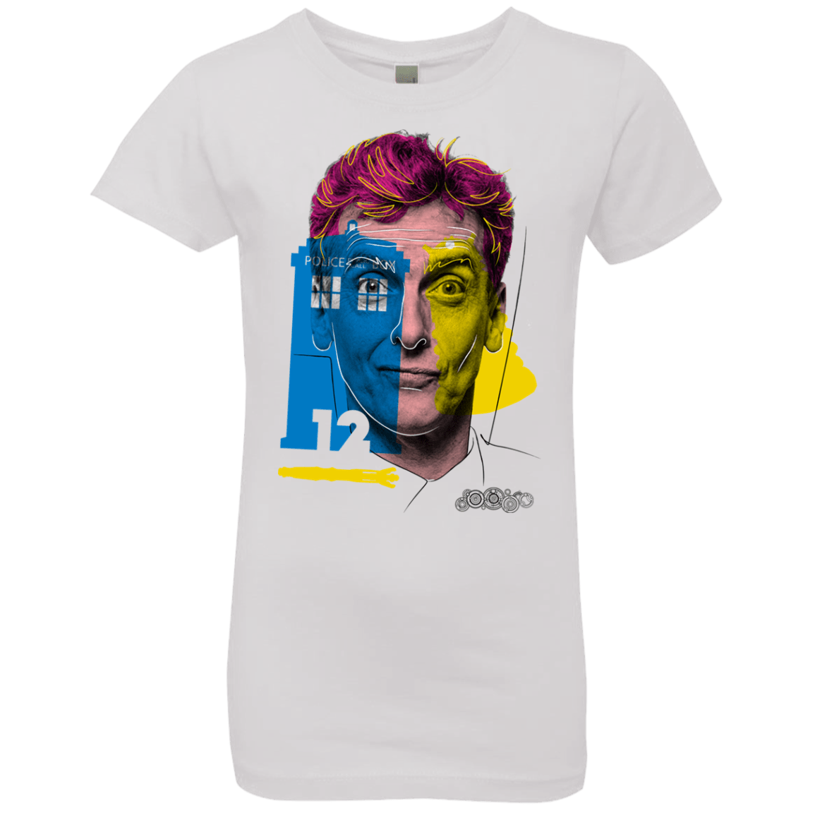 T-Shirts White / YXS Doctor Warwhol 12 Girls Premium T-Shirt