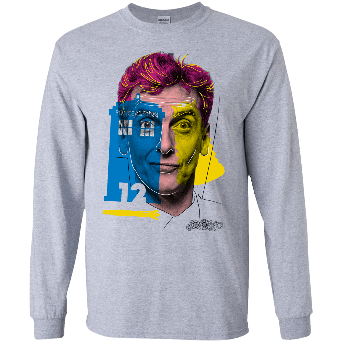 T-Shirts Sport Grey / S Doctor Warwhol 12 Men's Long Sleeve T-Shirt