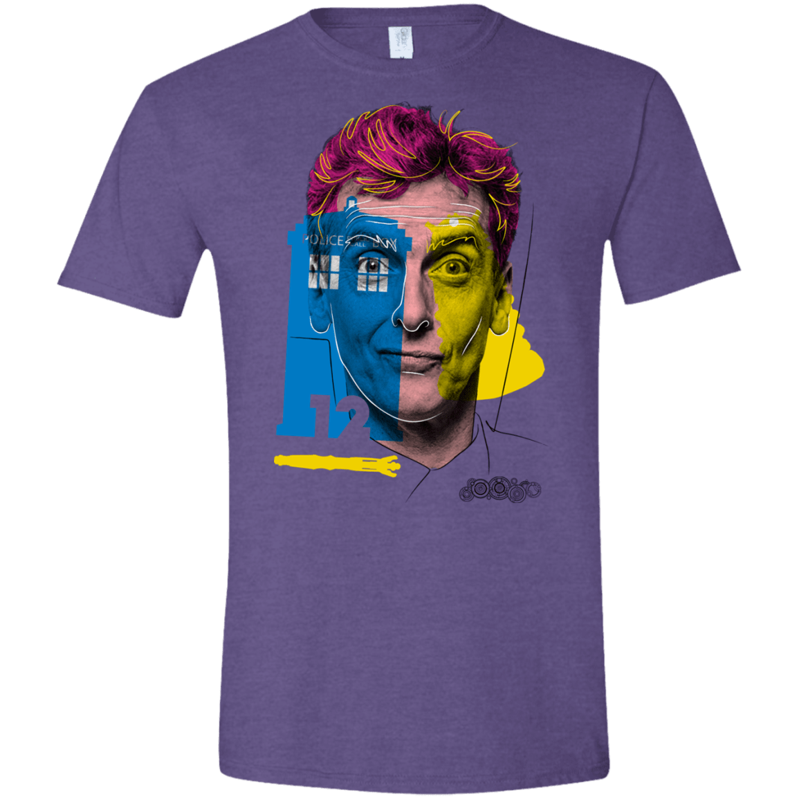 T-Shirts Heather Purple / S Doctor Warwhol 12 Men's Semi-Fitted Softstyle