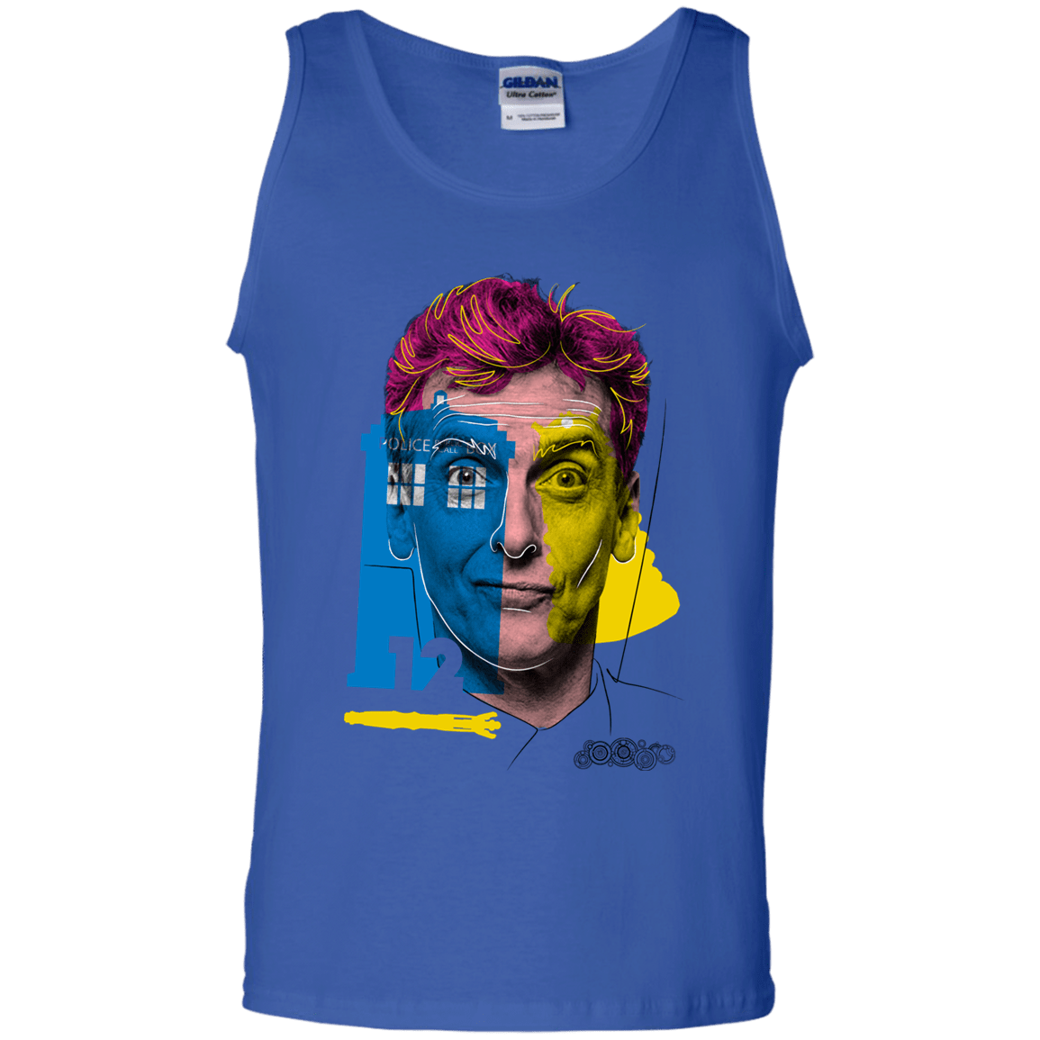 T-Shirts Royal / S Doctor Warwhol 12 Men's Tank Top