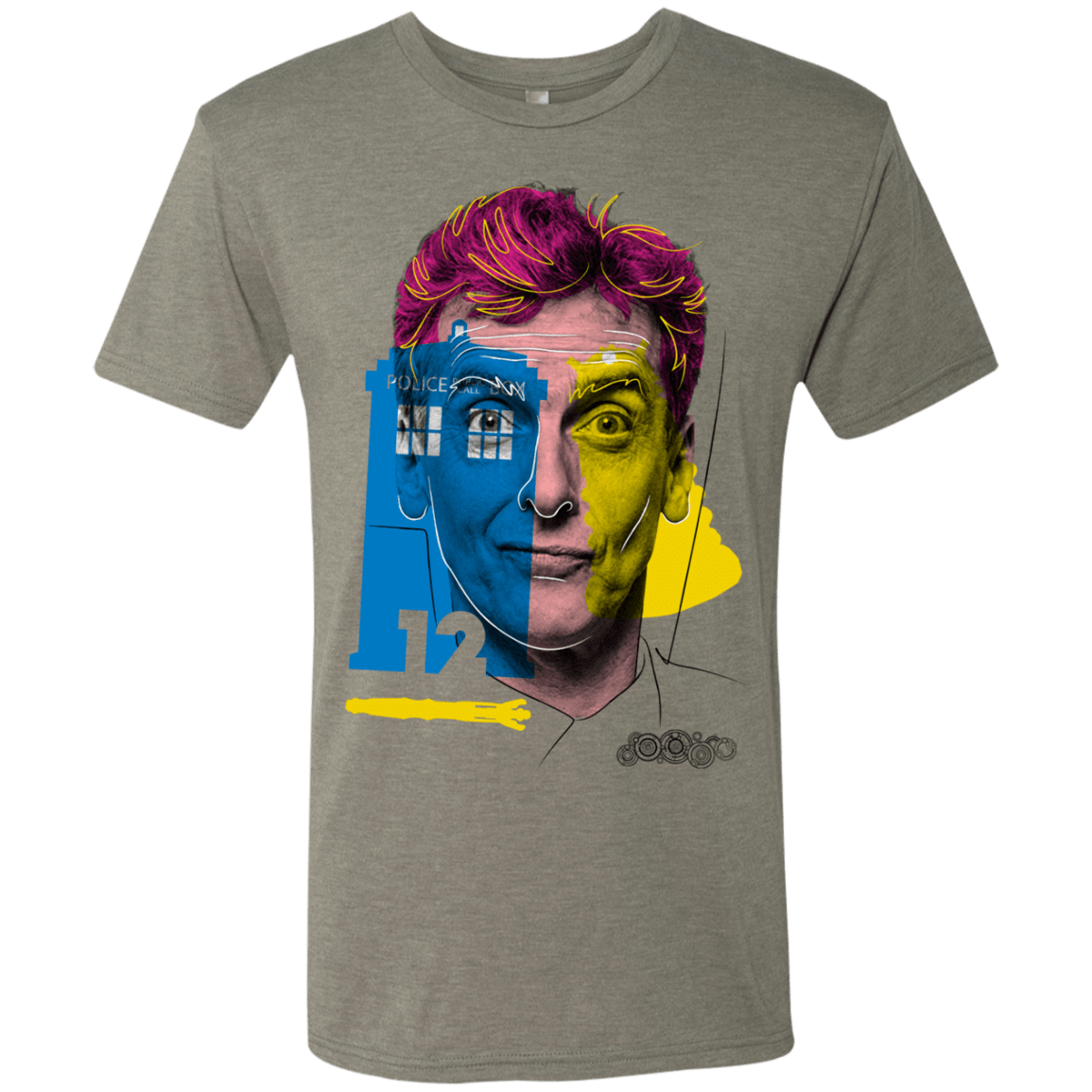 T-Shirts Venetian Grey / S Doctor Warwhol 12 Men's Triblend T-Shirt