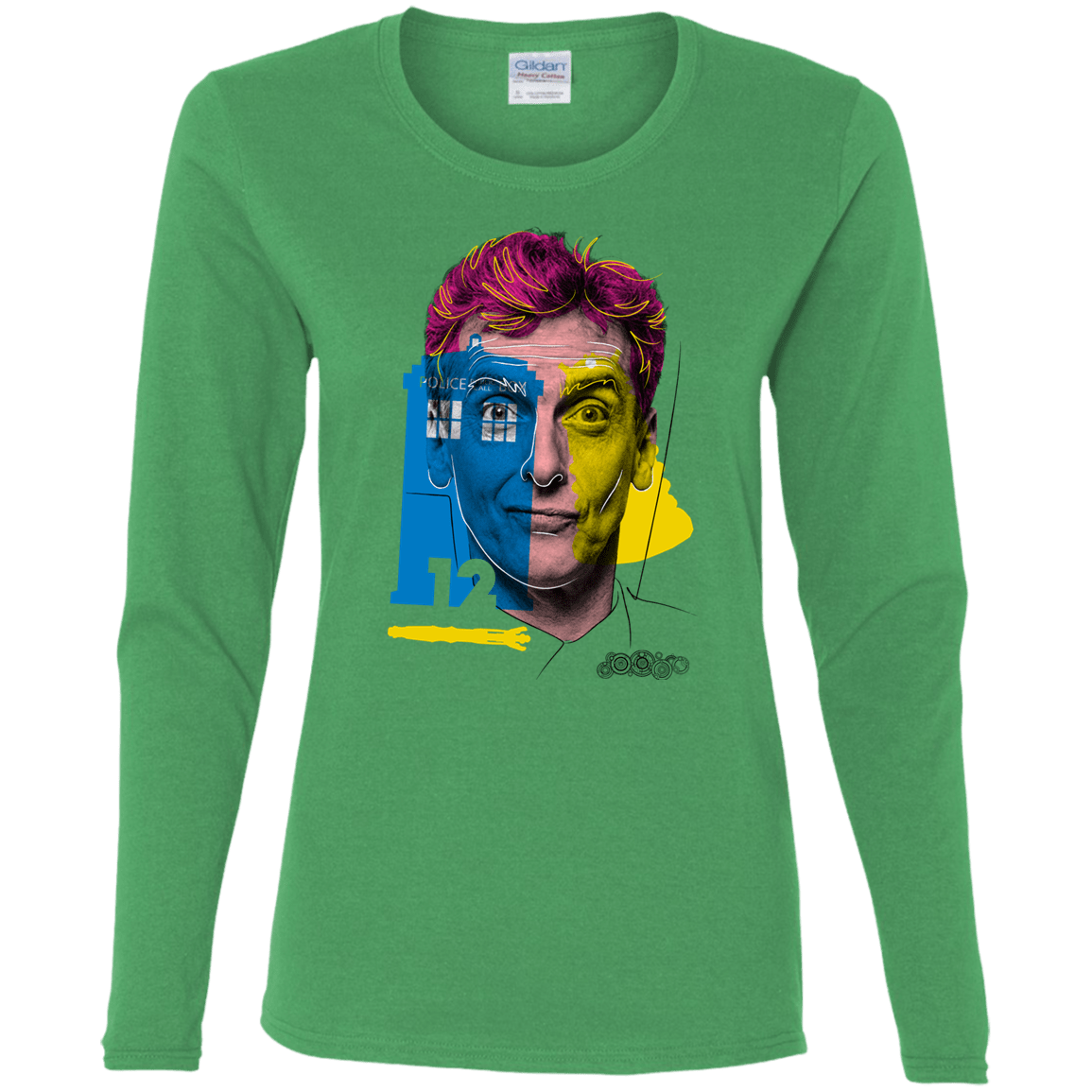 T-Shirts Irish Green / S Doctor Warwhol 12 Women's Long Sleeve T-Shirt
