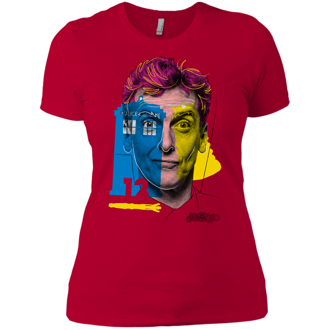 T-Shirts Red / X-Small Doctor Warwhol 12 Women's Premium T-Shirt