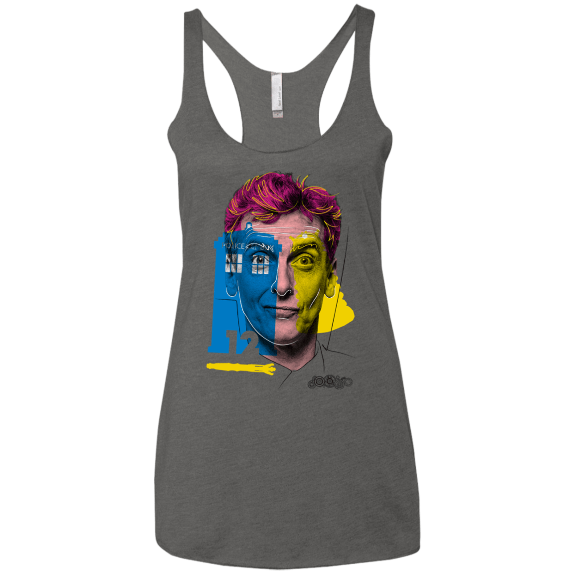 T-Shirts Premium Heather / X-Small Doctor Warwhol 12 Women's Triblend Racerback Tank