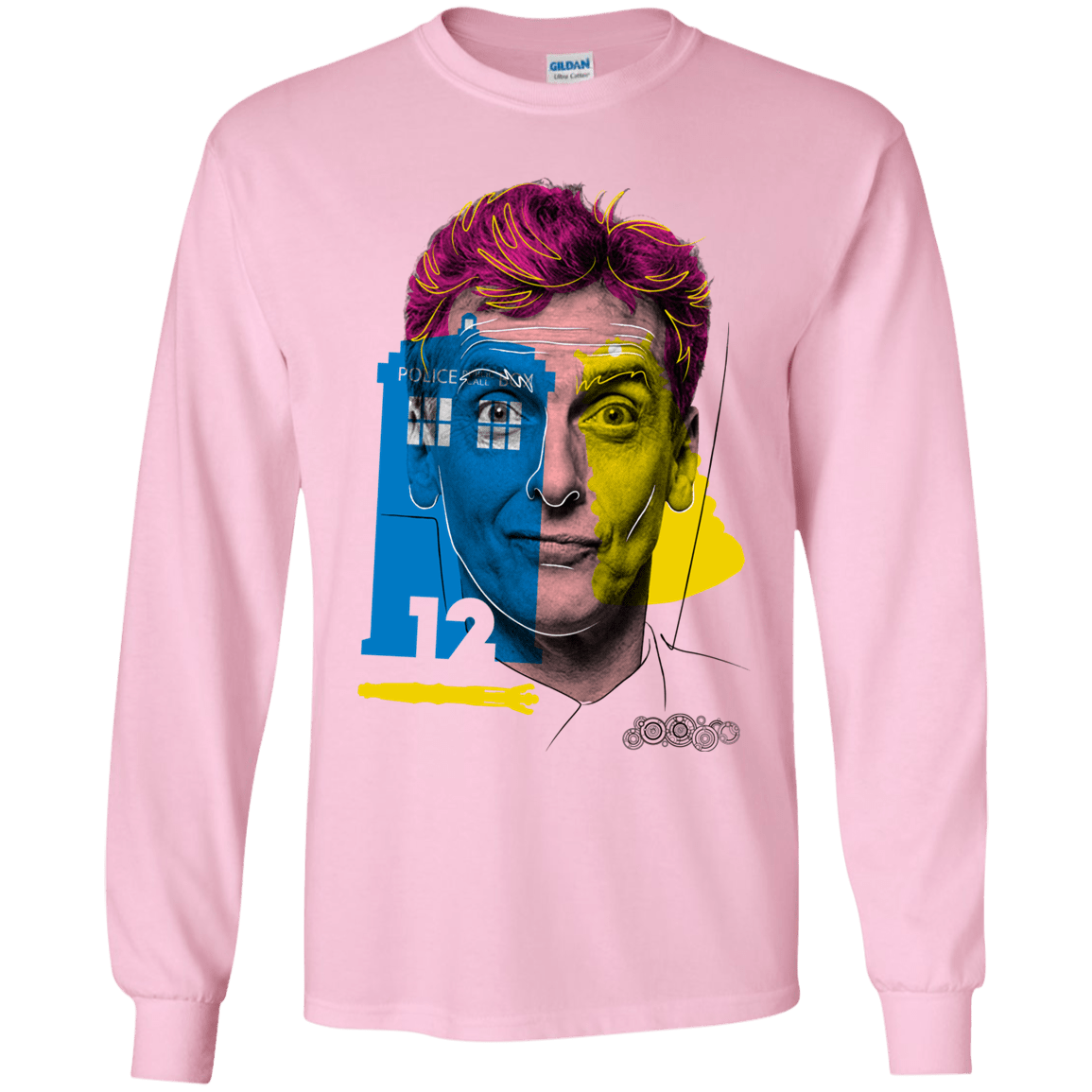T-Shirts Light Pink / YS Doctor Warwhol 12 Youth Long Sleeve T-Shirt