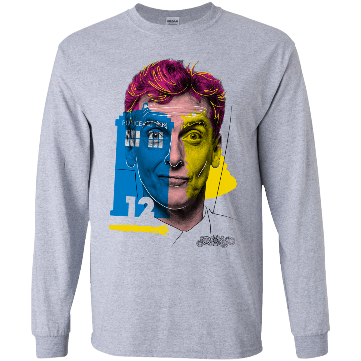 T-Shirts Sport Grey / YS Doctor Warwhol 12 Youth Long Sleeve T-Shirt