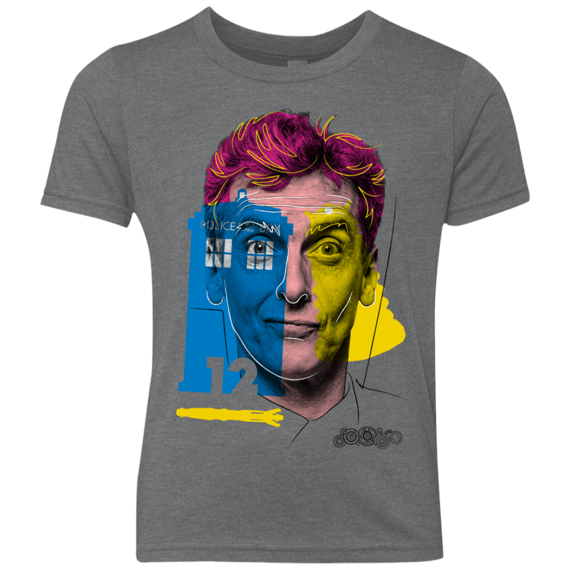 T-Shirts Premium Heather / YXS Doctor Warwhol 12 Youth Triblend T-Shirt