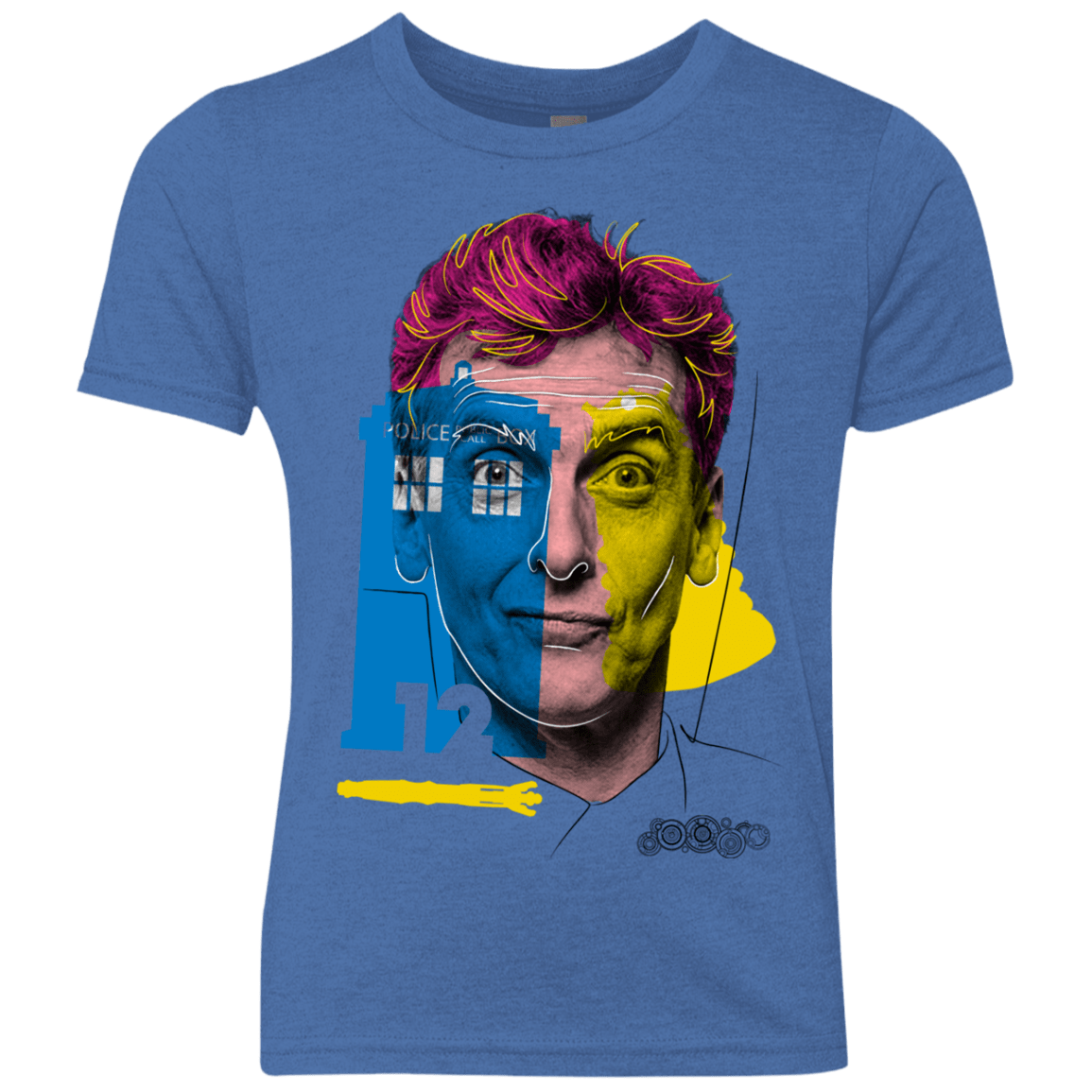 T-Shirts Vintage Royal / YXS Doctor Warwhol 12 Youth Triblend T-Shirt