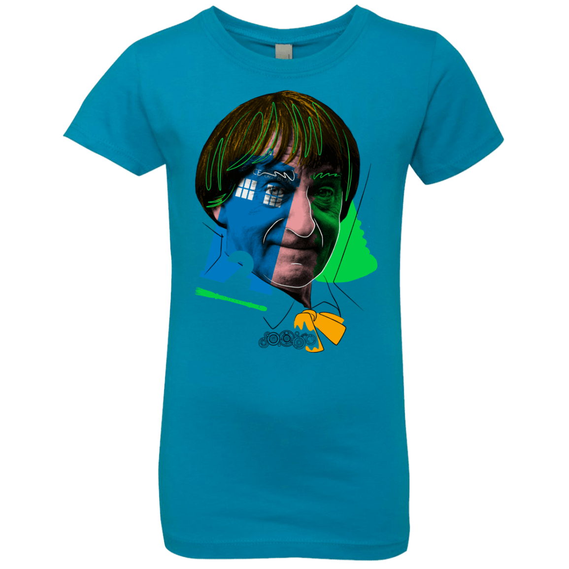 T-Shirts Turquoise / YXS Doctor Warwhol 2 Girls Premium T-Shirt