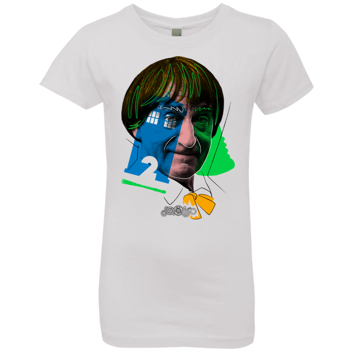 T-Shirts White / YXS Doctor Warwhol 2 Girls Premium T-Shirt