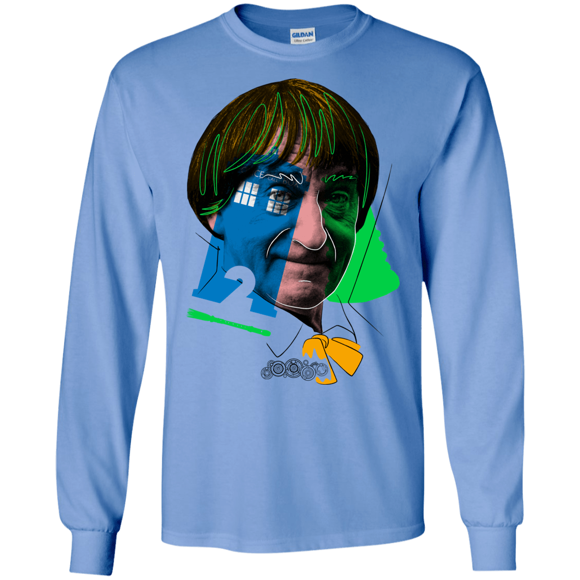 T-Shirts Carolina Blue / S Doctor Warwhol 2 Men's Long Sleeve T-Shirt