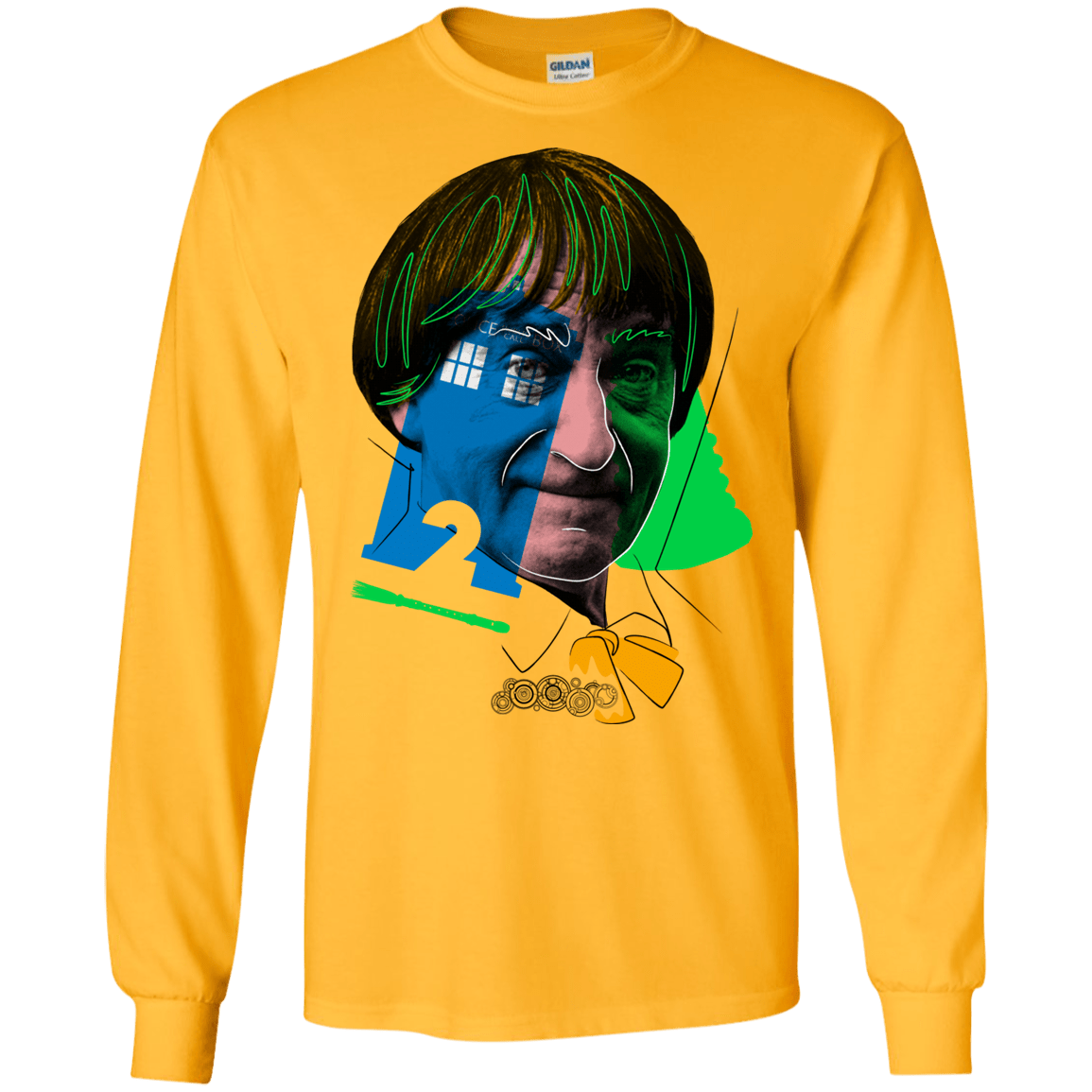 T-Shirts Gold / S Doctor Warwhol 2 Men's Long Sleeve T-Shirt