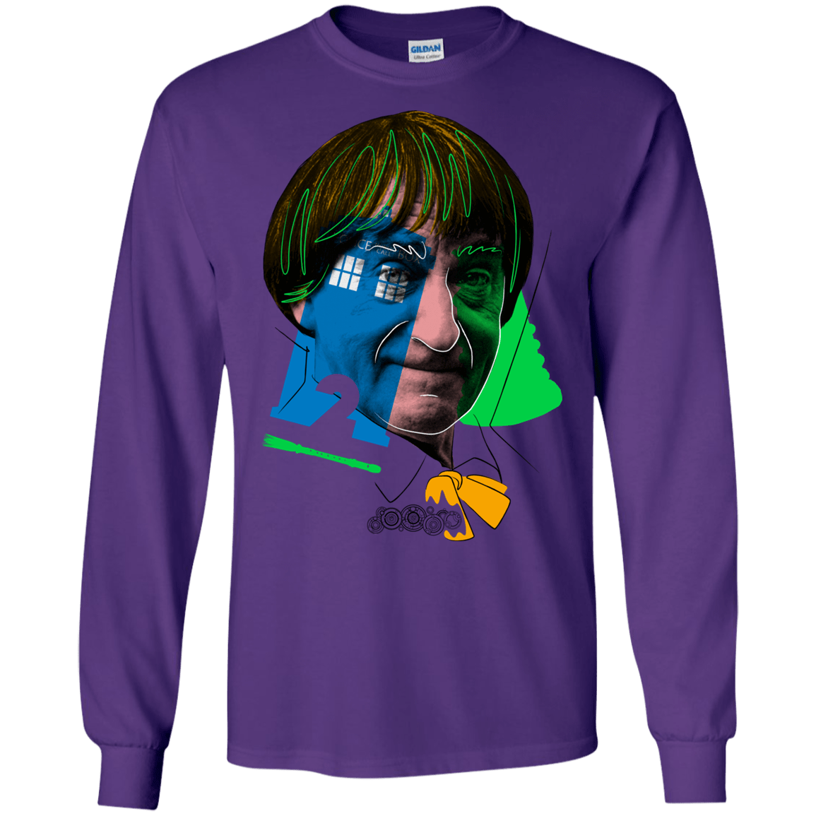 T-Shirts Purple / S Doctor Warwhol 2 Men's Long Sleeve T-Shirt