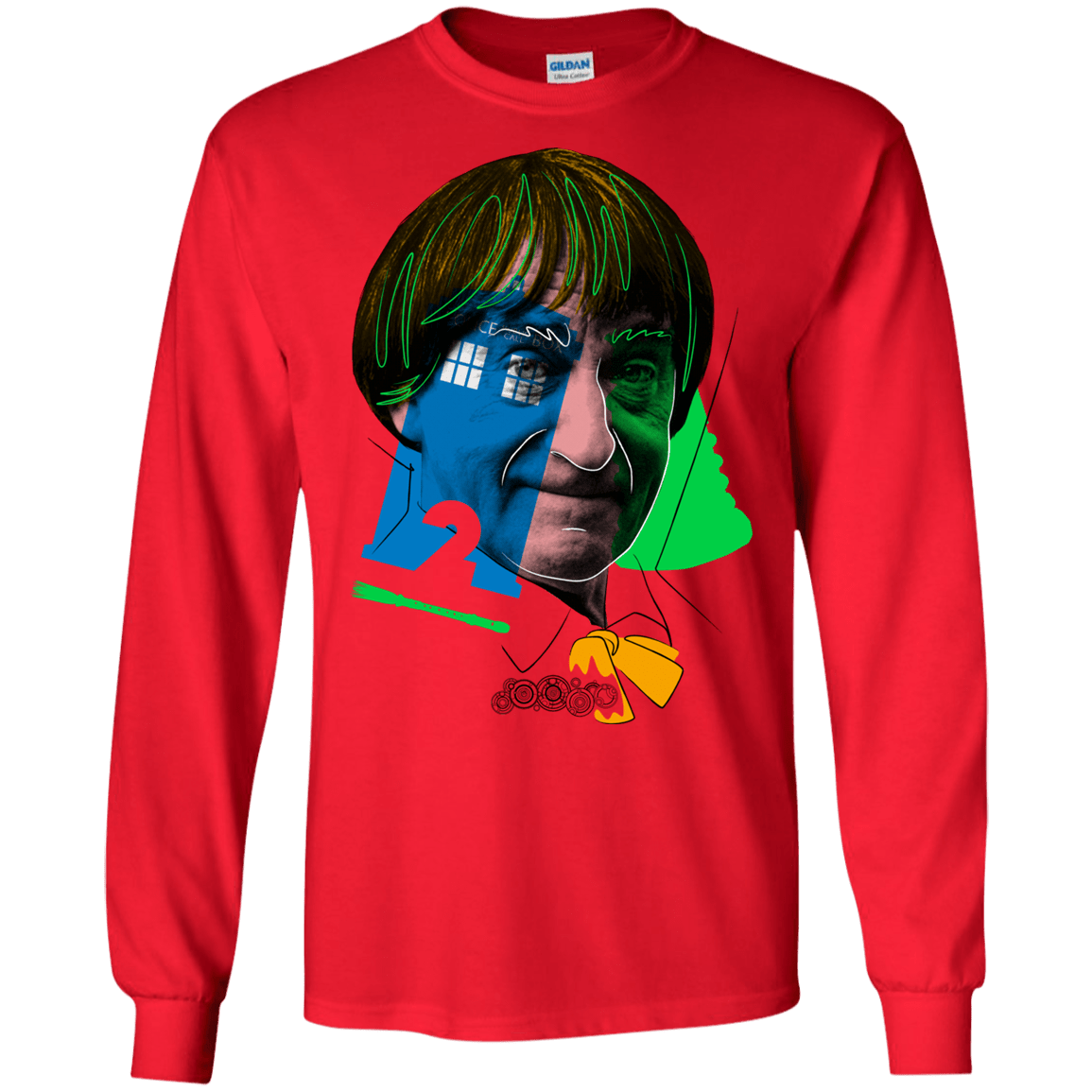 T-Shirts Red / S Doctor Warwhol 2 Men's Long Sleeve T-Shirt