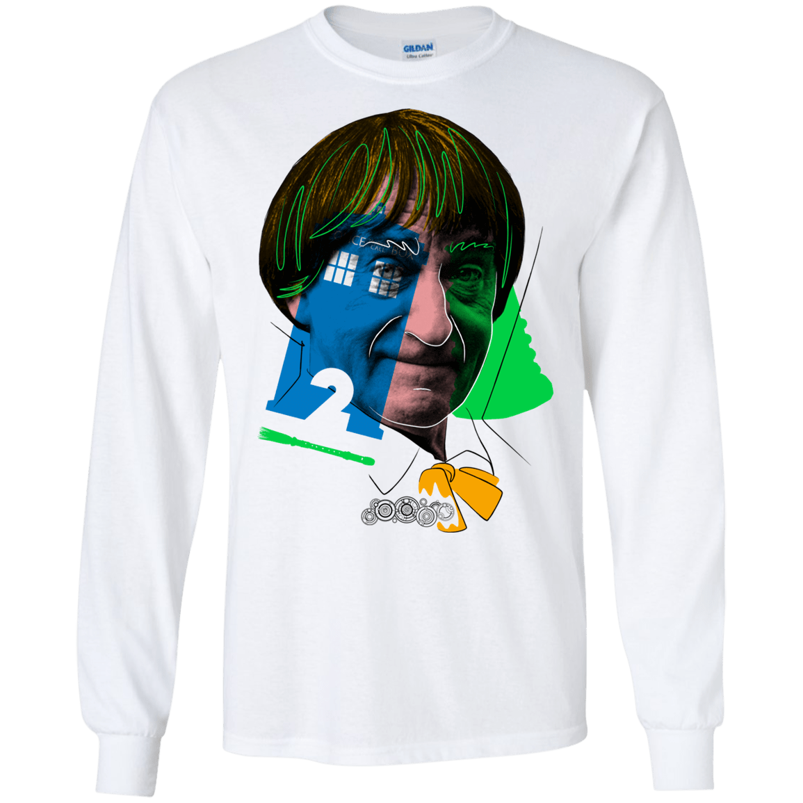 T-Shirts White / S Doctor Warwhol 2 Men's Long Sleeve T-Shirt