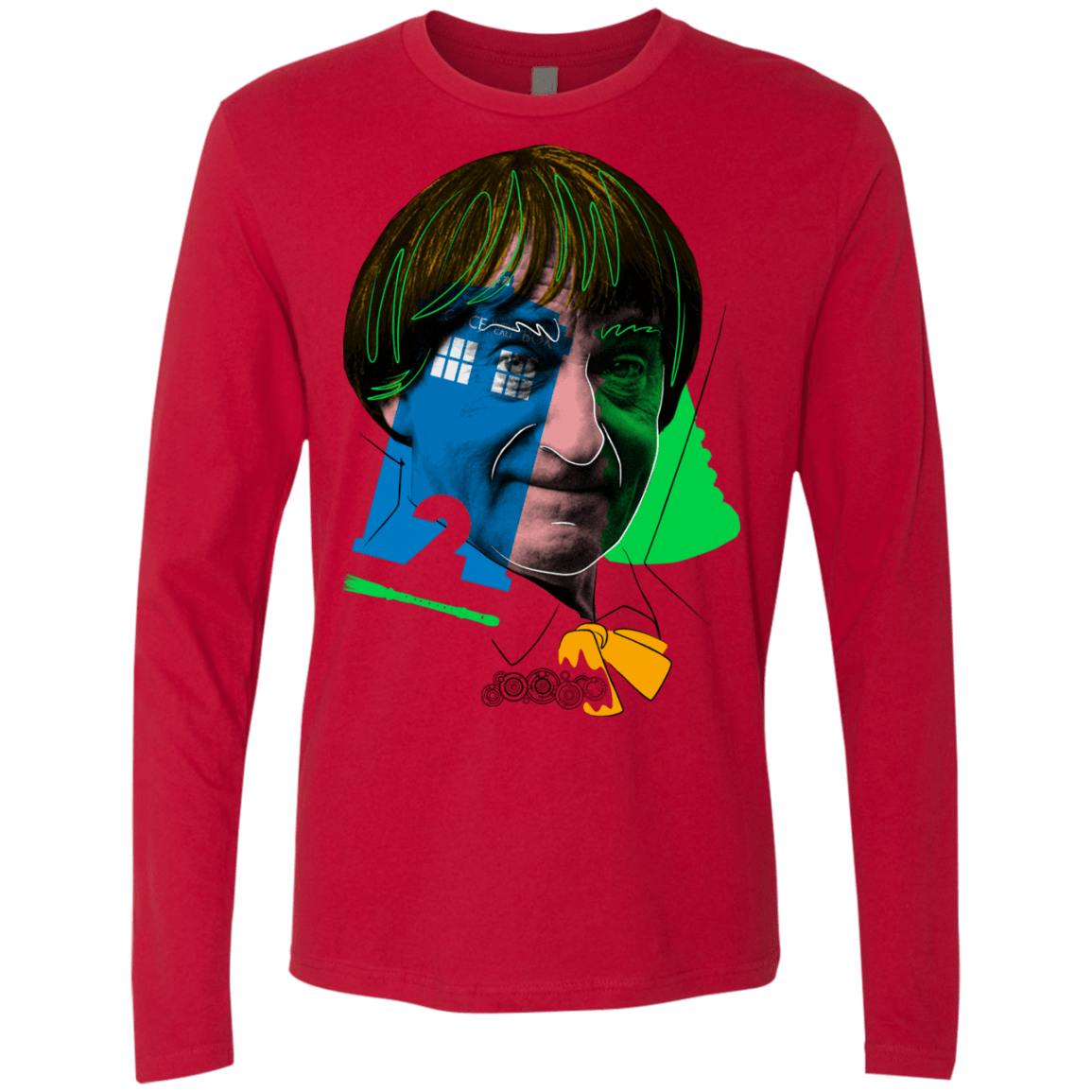 T-Shirts Red / S Doctor Warwhol 2 Men's Premium Long Sleeve