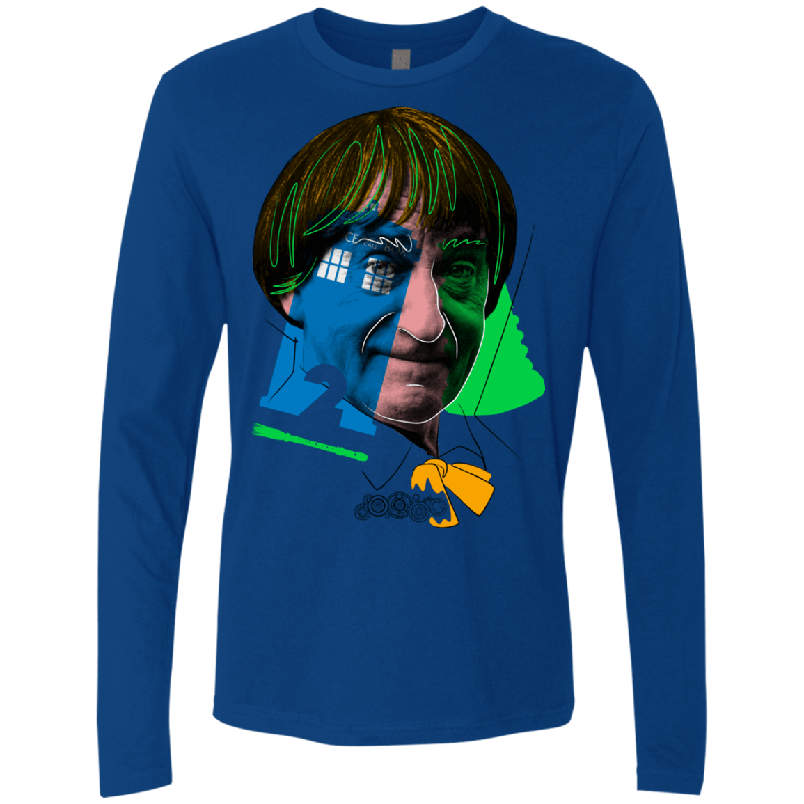 T-Shirts Royal / S Doctor Warwhol 2 Men's Premium Long Sleeve