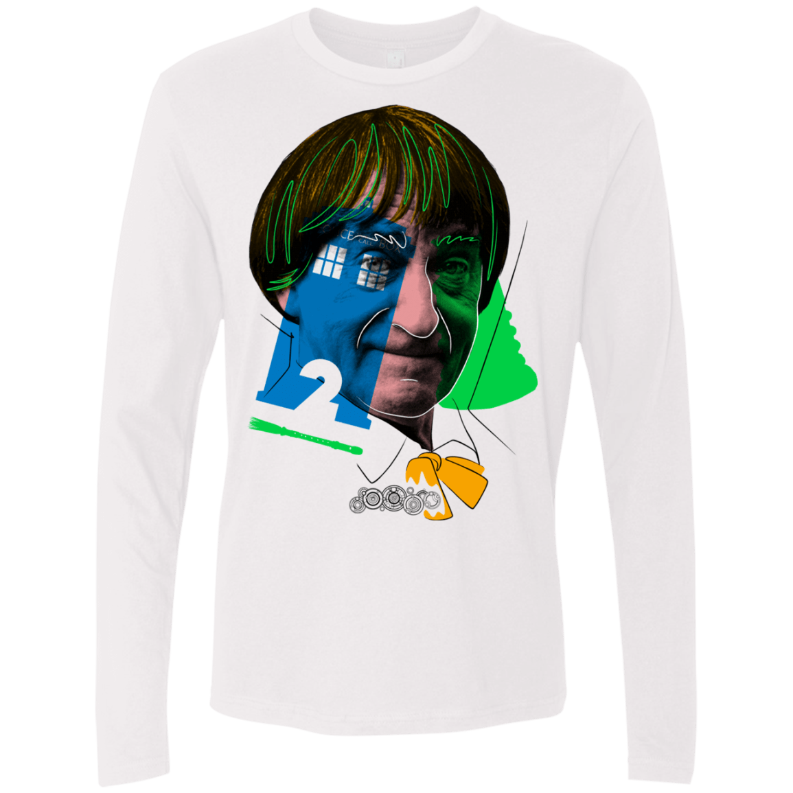 T-Shirts White / S Doctor Warwhol 2 Men's Premium Long Sleeve