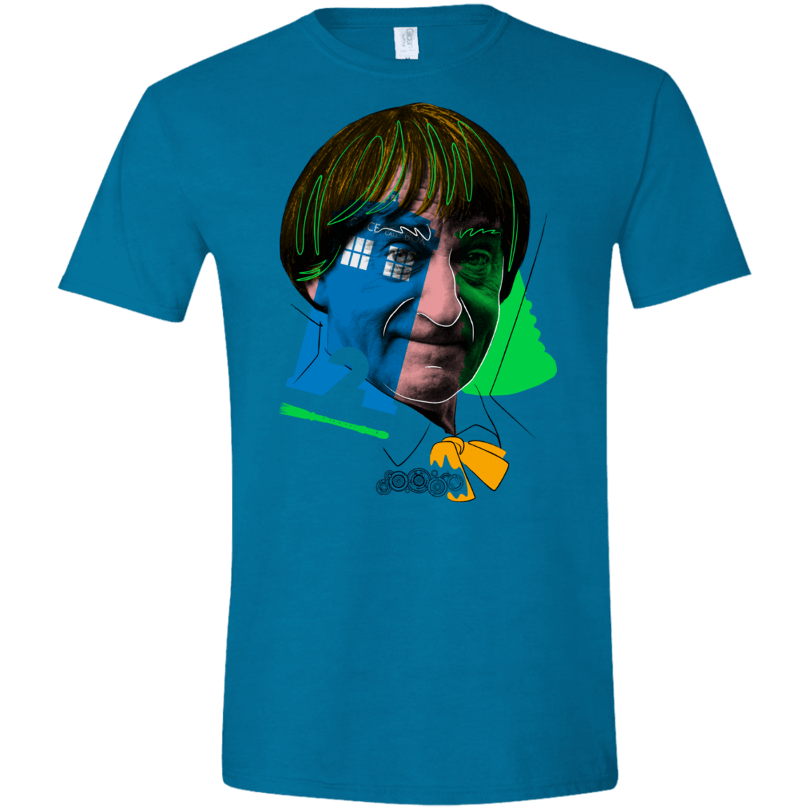 T-Shirts Antique Sapphire / S Doctor Warwhol 2 Men's Semi-Fitted Softstyle