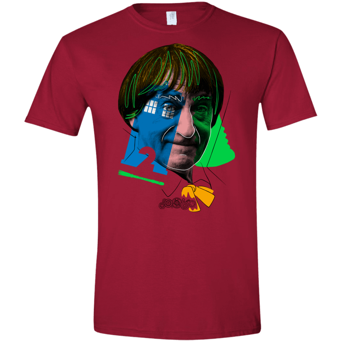 T-Shirts Cardinal Red / S Doctor Warwhol 2 Men's Semi-Fitted Softstyle